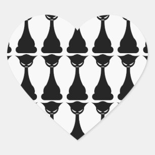 Pegatinas de silueta de gatos negros