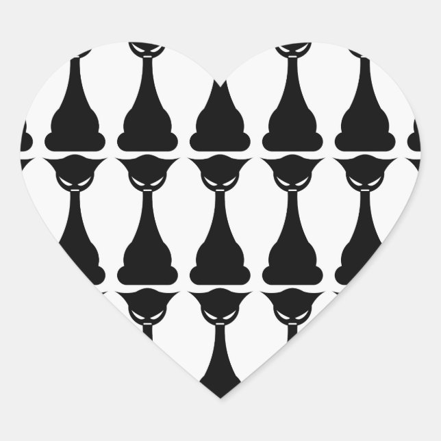 Pegatinas de silueta de gatos negros (Anverso)