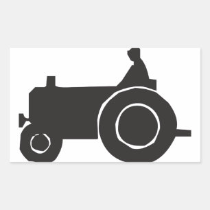 Pegatinas de Silueta de Tractor