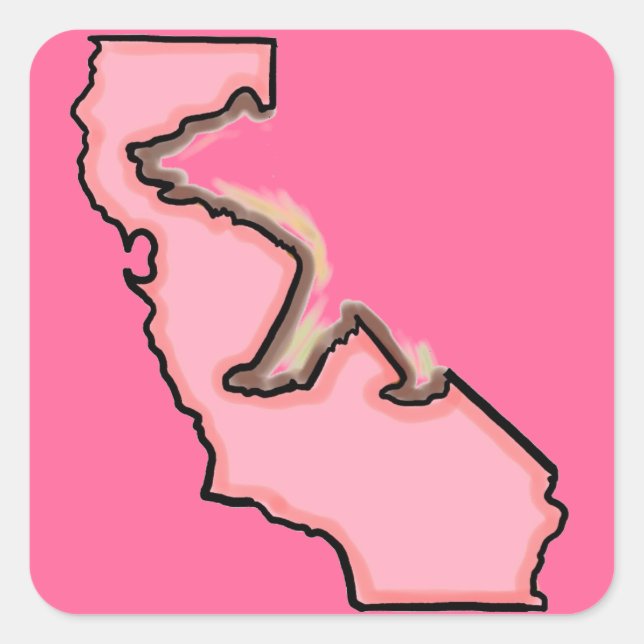 Pegatinas de símbolo del estado de California (Anverso)