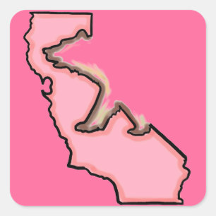 Pegatinas de símbolo del estado de California