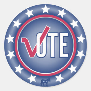 Pegatinas de símbolo demócrata de Donkey