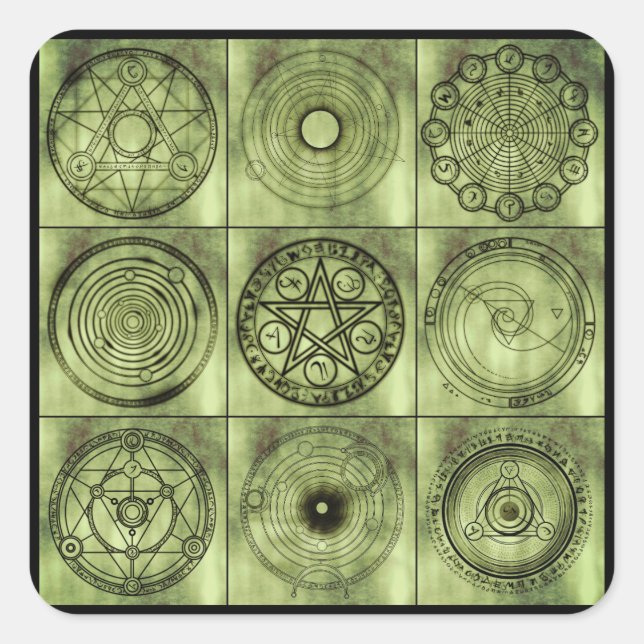 pegatinas de símbolos de alquimia (Anverso)