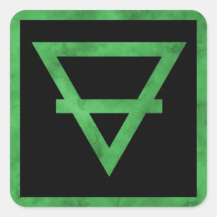 Pegatinas de símbolos de elementos de la Tierra