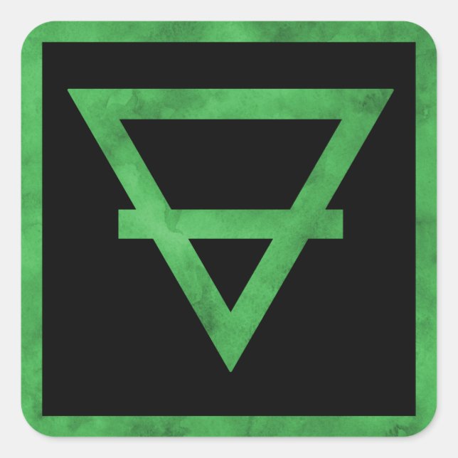 Pegatinas de símbolos de elementos de la Tierra (Anverso)