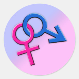 Pegatinas de Símbolos Hombres y Mujeres Conectados