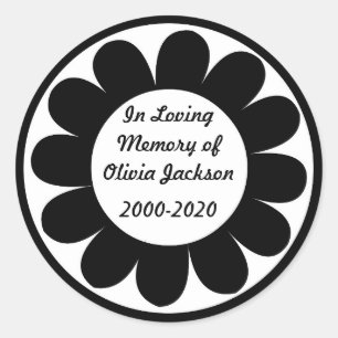 Pegatinas de simpatía de personalizados de flores