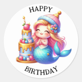 Pegatinas de sirenas de colores