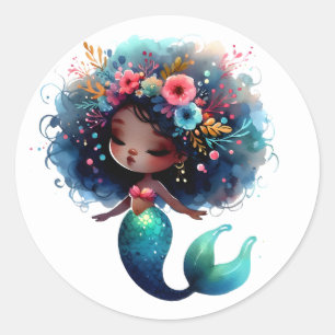 Pegatinas de sirenas de colores