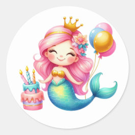 Pegatinas de sirenas de colores