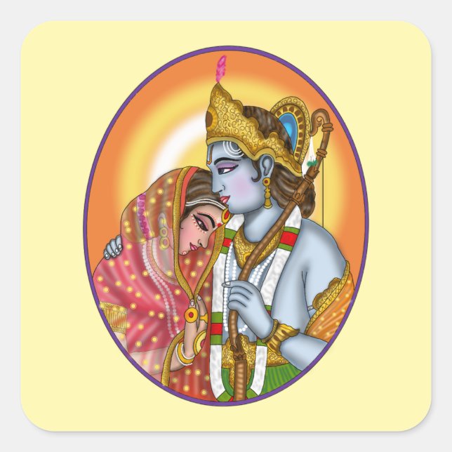 Pegatinas de Sita Ram (Anverso)
