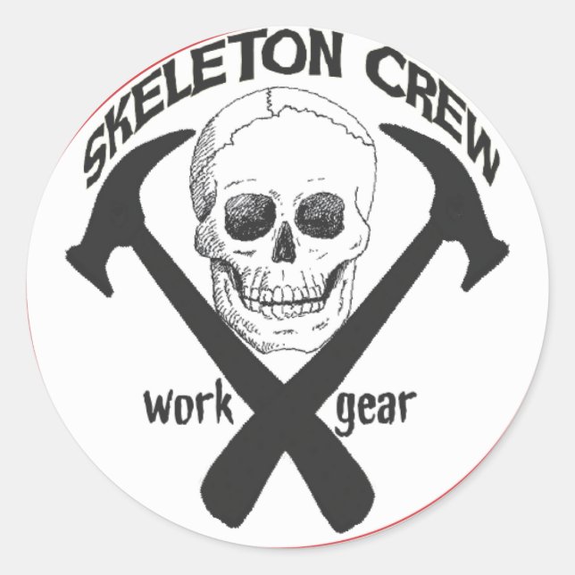 Pegatinas de Skeleton Crew (Anverso)