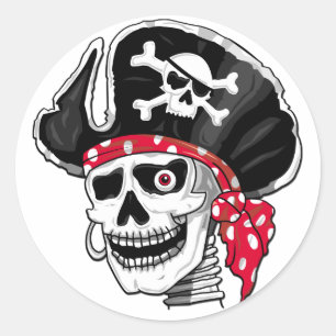 Pegatinas de Skeleton Pirate