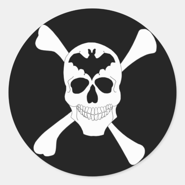 Pegatinas De Skull Y Crossbone (Anverso)