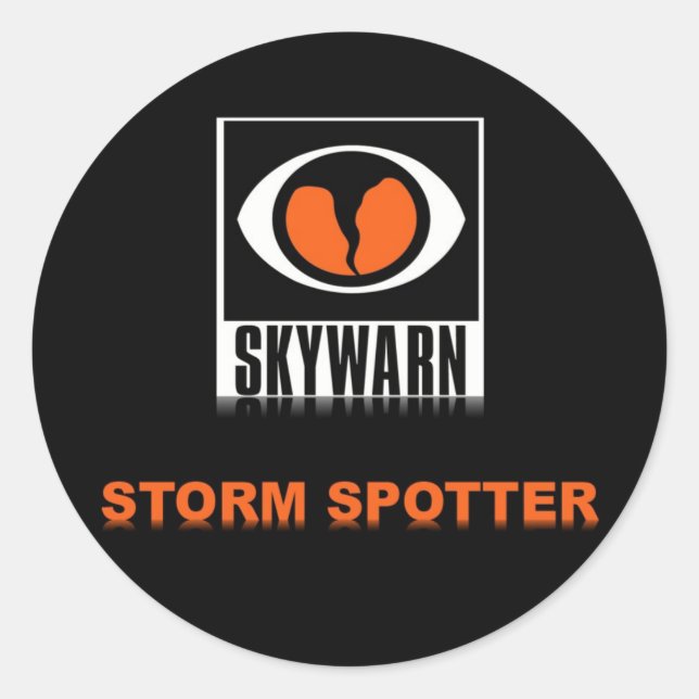 PEGATINAS de SKYWARN Storm Spotter (Anverso)