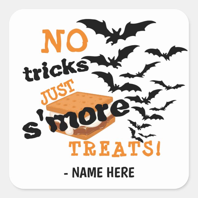 Pegatinas de Smore Halloween Tret (Anverso)