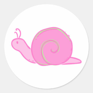 Pegatinas de Snail Rosado | SELLOS PARA SOBRES