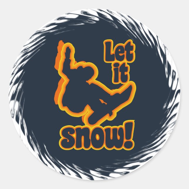 Pegatinas de Snowboard (Anverso)