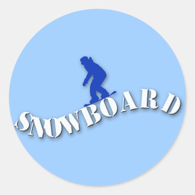 Pegatinas de Snowboard (Anverso)