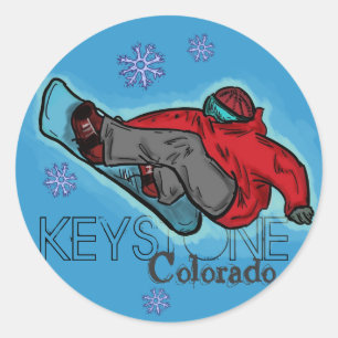 Pegatinas de snowboard Keystone Colorado