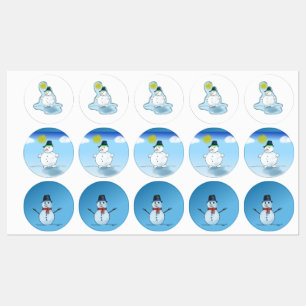 pegatinas de snowman