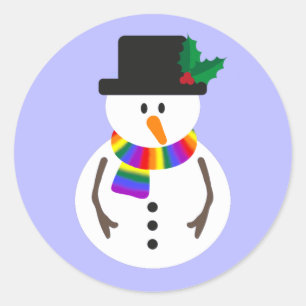 PEGATINAS de Snowman del Orgullo LGBT+