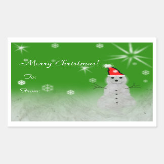 Pegatinas de snowman felices