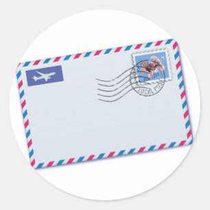 Pegatinas de sobre de Airmail