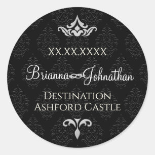 Pegatinas de sobres de puntas negras