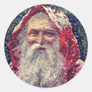 Pegatinas de sobres de Santa Navidades de época