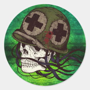 Pegatinas de soldados del ejército de Skeleton