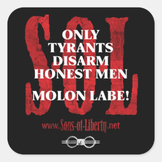 Pegatinas de Sons Liberty MOLON LABE