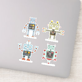 Pegatinas de Space Robots Vinyl