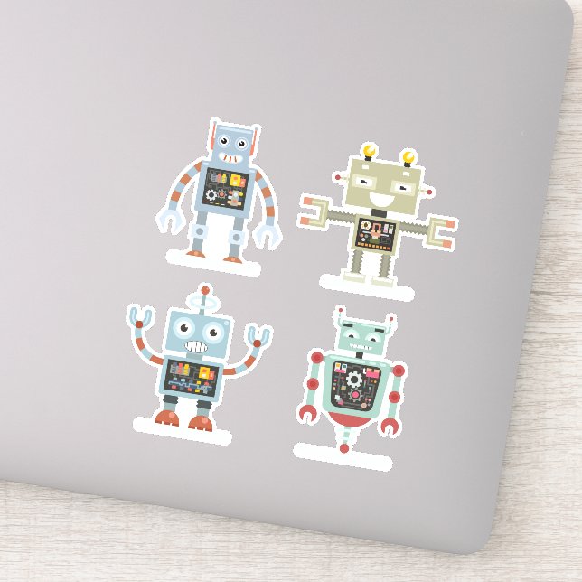 Pegatinas de Space Robots Vinyl (Detalle)