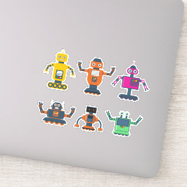 Pegatinas de Space Robots Vinyl