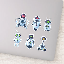 Pegatinas de Space Robots Vinyl