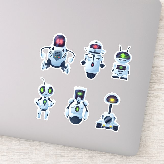 Pegatinas de Space Robots Vinyl (Detalle)