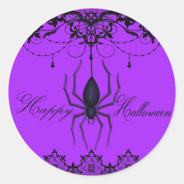 Pegatinas de Spider Berry Halloween de Victoria (Anverso)