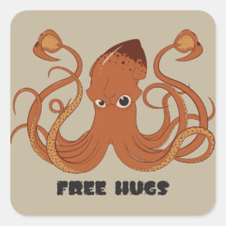 Pegatinas de Squid de Abrazos Libres