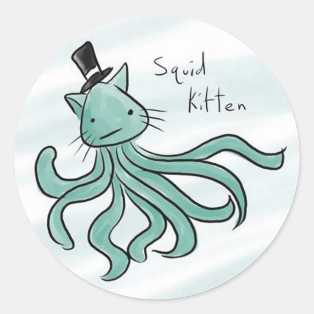 Pegatinas de SquidKitten (Anverso)