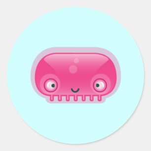 Pegatinas de Squishis Pink Bloop
