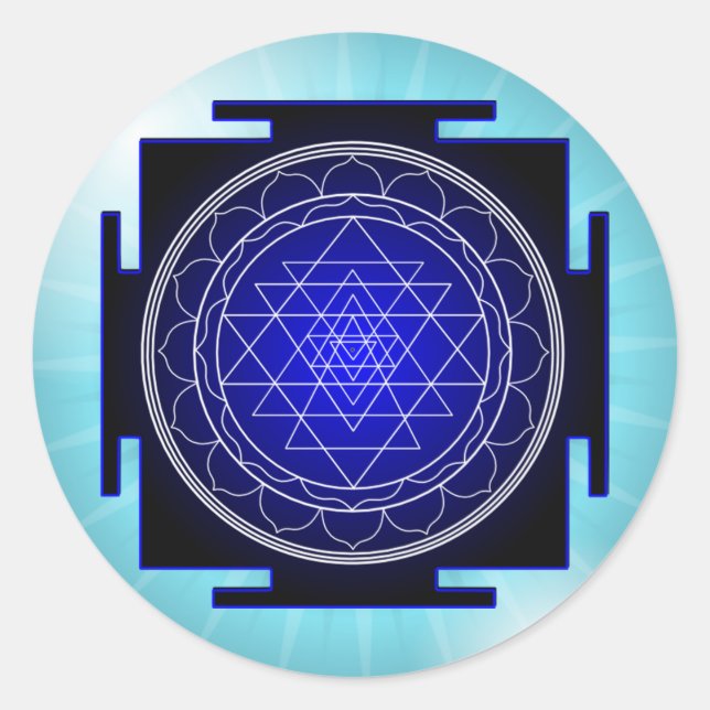 pegatinas de sri yantra (Anverso)