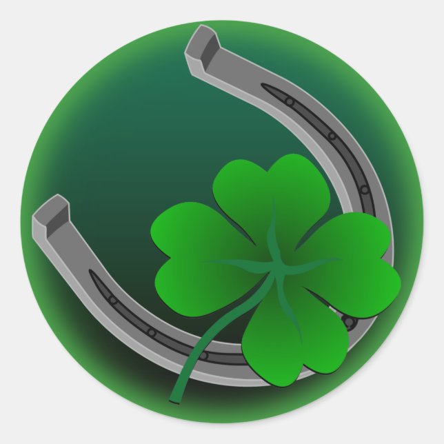 Pegatinas de St. Partick Clásico Pegatina de Encan (Anverso)