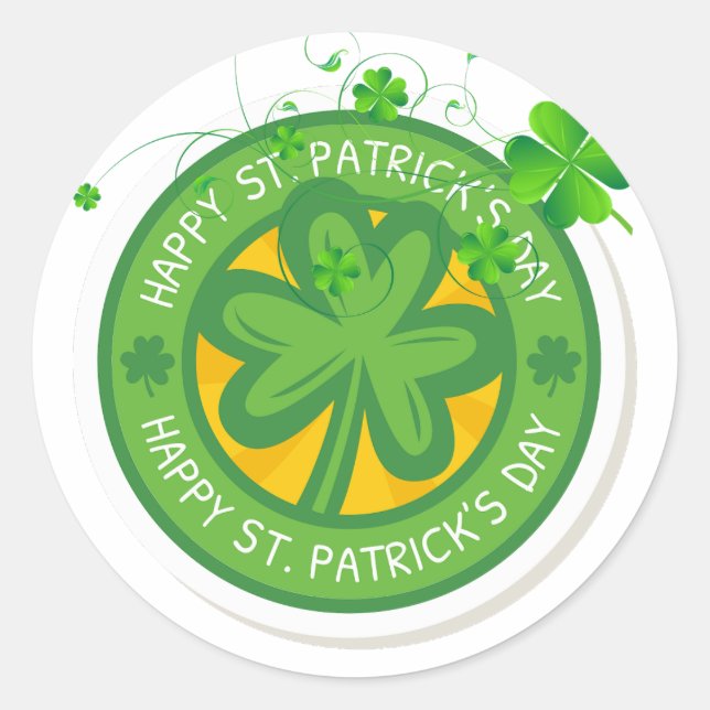 Pegatinas de St. Patrick's Day (Anverso)