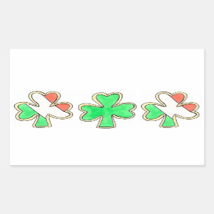 Pegatinas de St. Patrick's Day Lucky Shamrock Clov