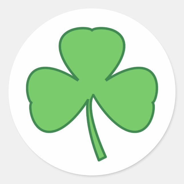 Pegatinas de St. Patrick's Day Shamrock (Anverso)
