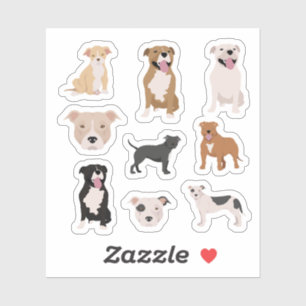 Pegatinas de Staffordshire Bull Terrier