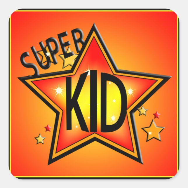 Pegatinas de Star Super Kid (Anverso)