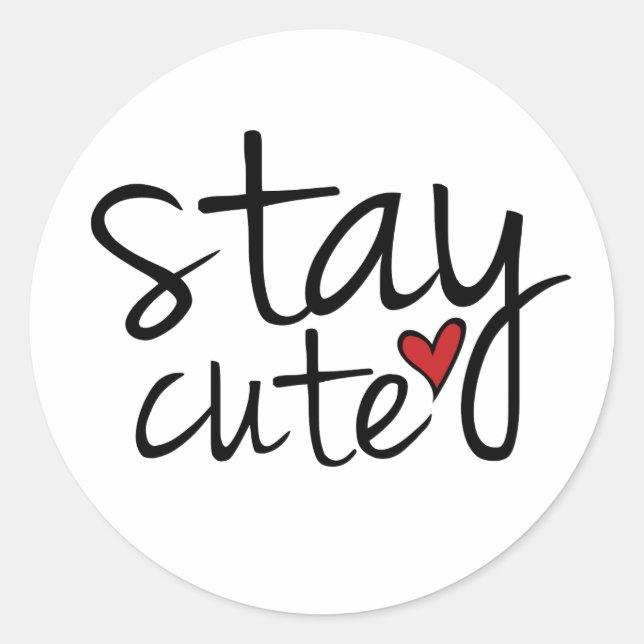 Pegatinas de Stay Cute (Anverso)