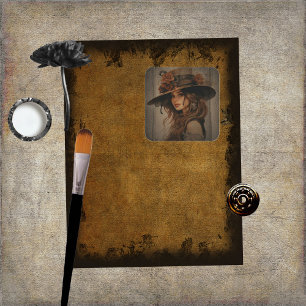 Pegatinas de Steampunk Chica